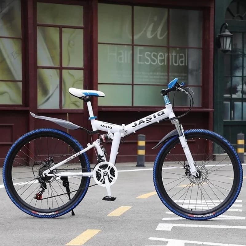 YLOVE-Vélo de Montagne Pliable à Double Frein à Disque pour Adulte et Étudiant, Chaîne de 24/26 Pouc