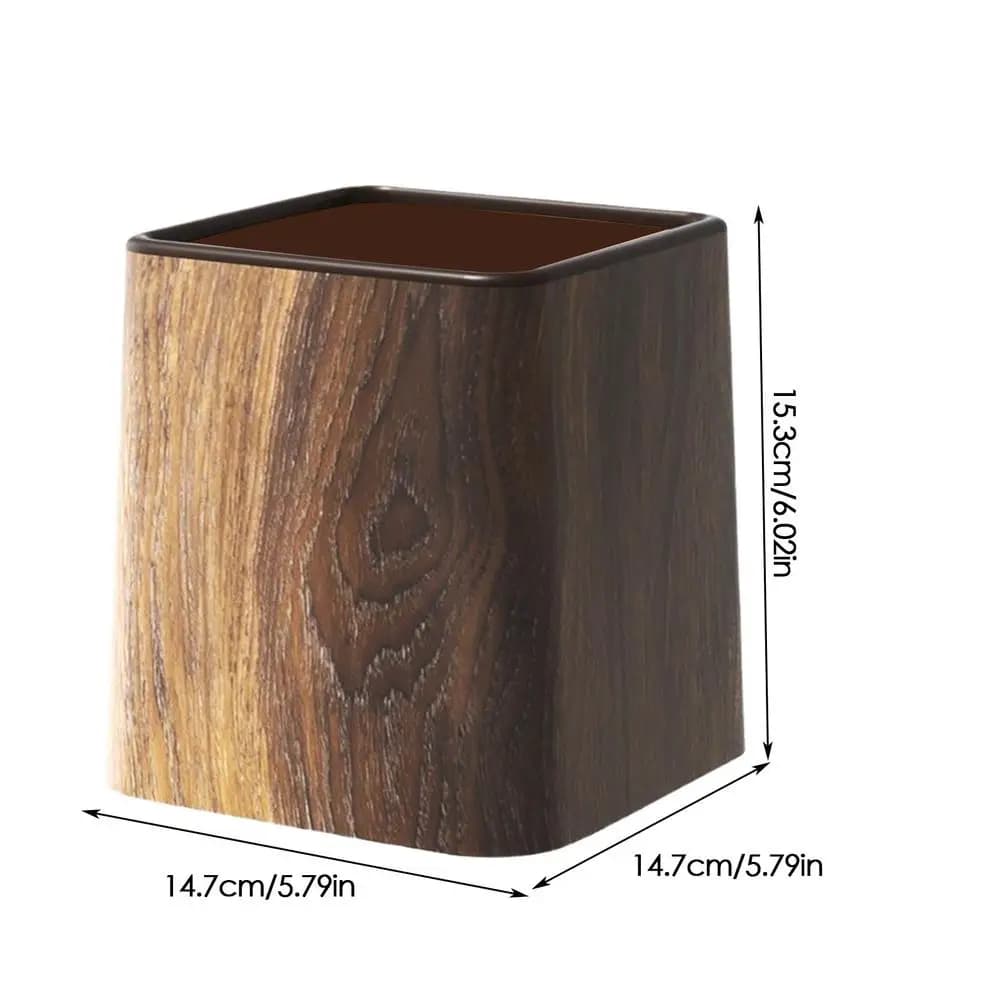 Poubelle de chambre à coucher, petite poubelle décorative de bureau avec couvercle, conteneur de ran