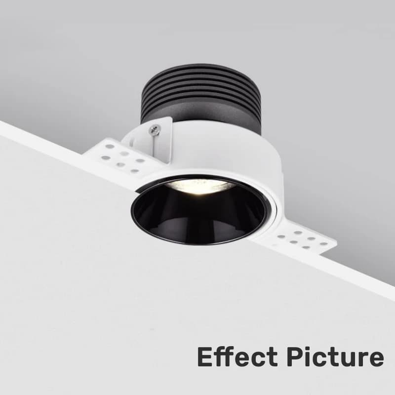 Plafonnier LED carré encastrable GU10/MR16, avec Double tête, sans bordure, cadre de montage, suppor