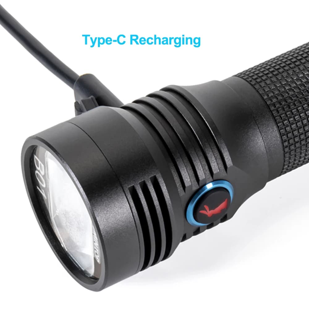 Phare de vélo anti-éblouissement rechargeable USB TYPE-C, lampe de vélo IP68 900 Lumens, éclairage L