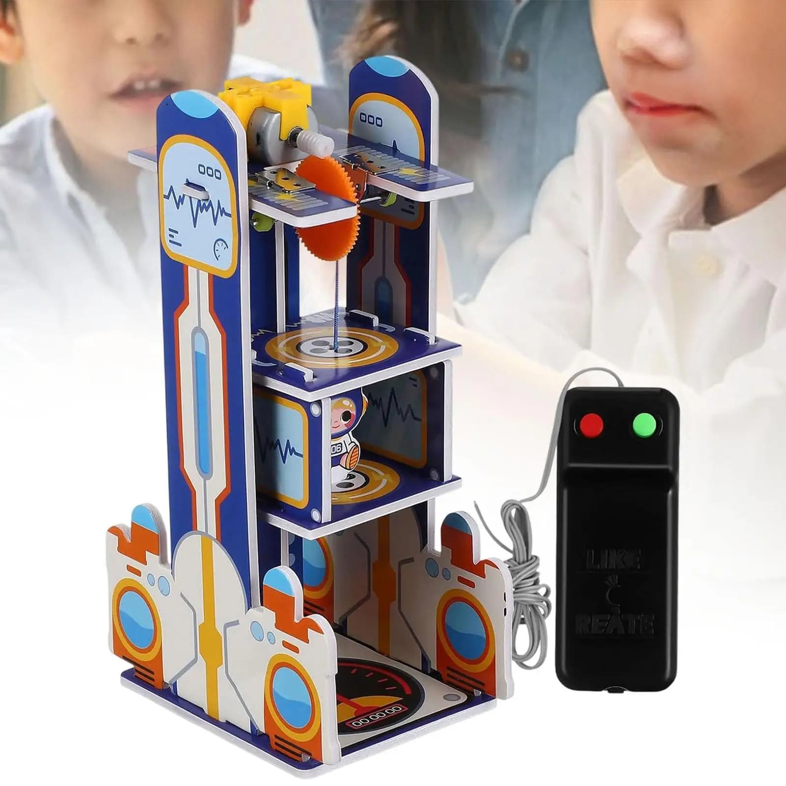 Jouet d'ascenseur de bricolage, Kit scientifique pour enfants, paquet de matériel, Kit de constructi