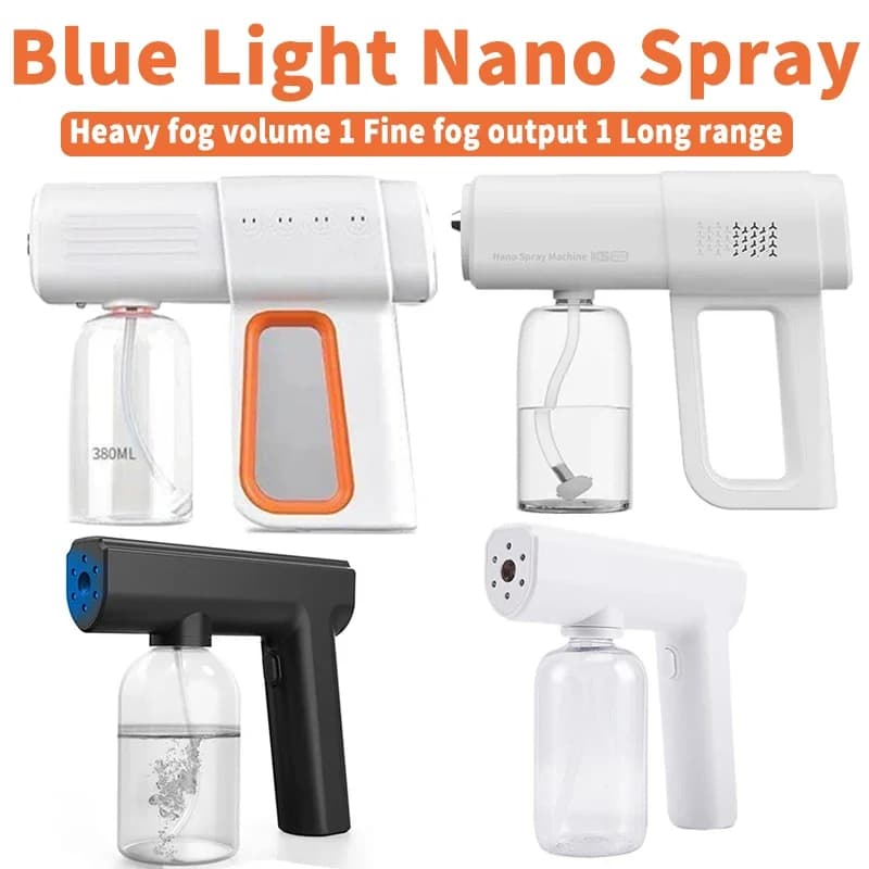 Pulvérisateur de lumière bleue Nano pour barbier, sans fil, USB, désinfectant électrique, pistolet d