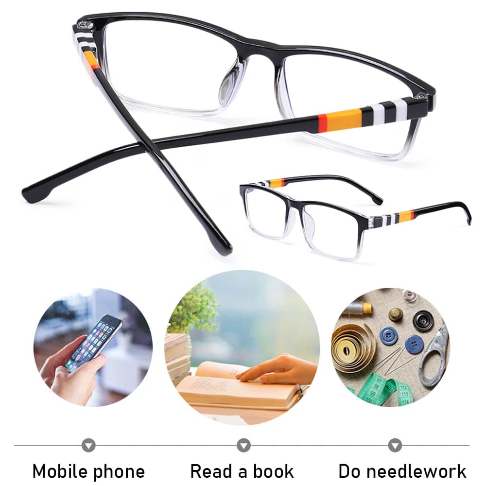 Lunettes de lecture anti-lumière bleue unisexes, lunettes de protection des yeux ultra-légères, lune
