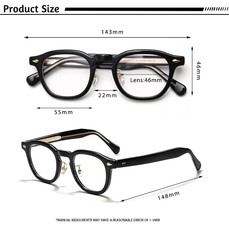 HBK rétro ovale lunettes montures lentilles transparentes hommes haute qualité TR-90 cadre lunettes 
