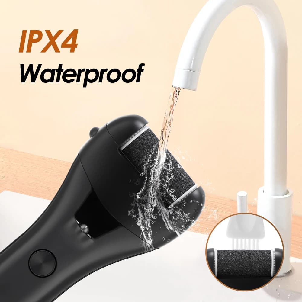 Broyeur de pieds électrique avec affichage numérique, dissolvant de callosités Rechargeable IPX4, li