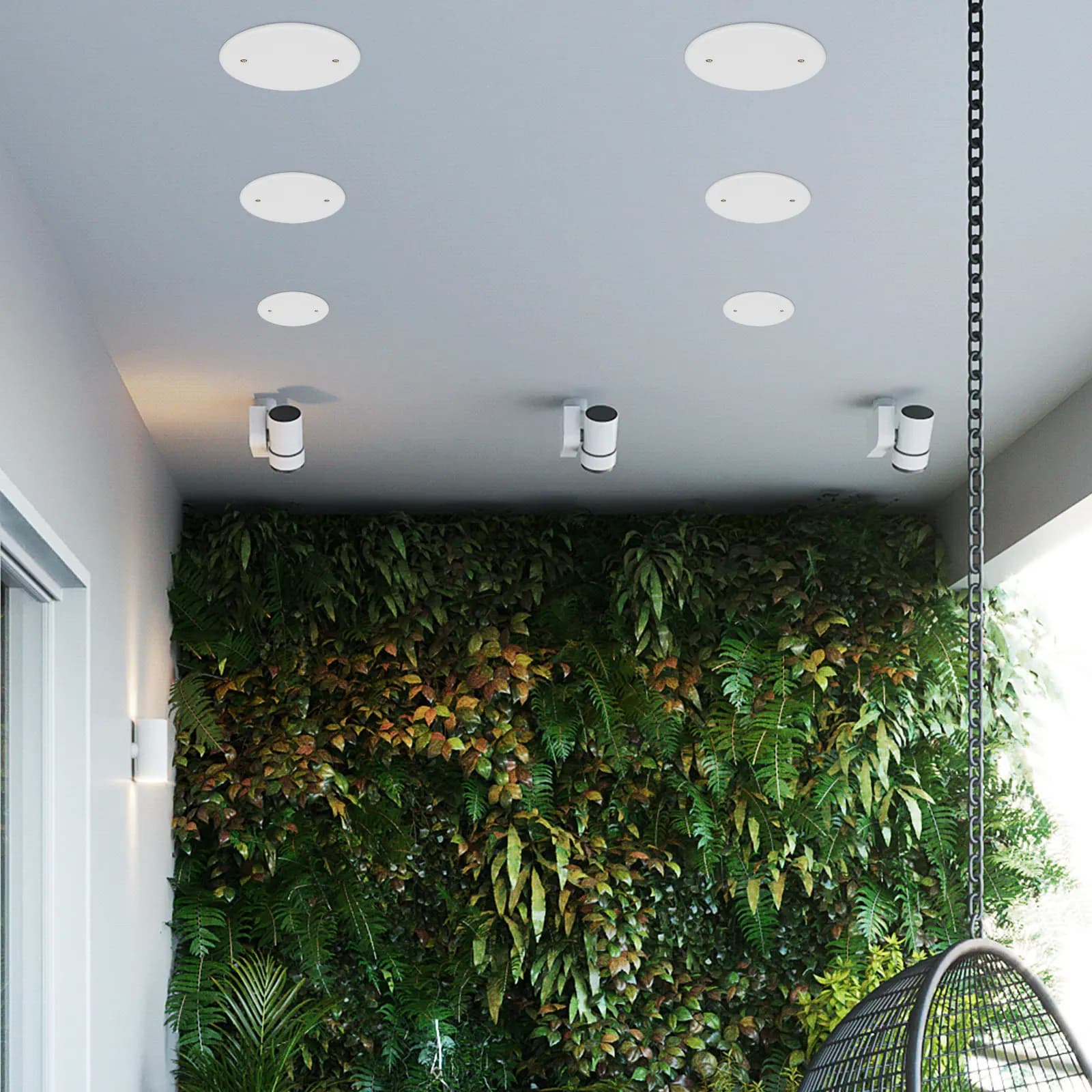 Lot de 4 caches-plaques ronds en plastique pour trous de plafond, couvercles de boîtier électrique p