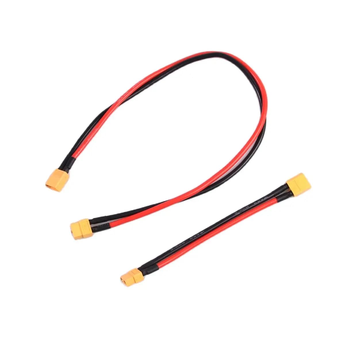 Câble d'extension de prise mâle à femelle XT60, 1 pièce, fil en Silicone, plusieurs tailles 14awg 12