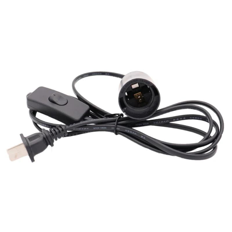 US AU UK EU à E14 E27 cordon d'alimentation vis Base support de lampe pendentif LED tête de lumière 