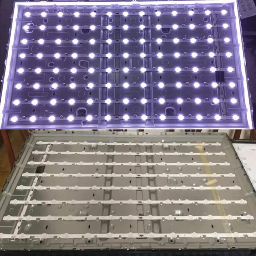 Bande de rétroéclairage LED, 16 pièces, pour Samsung UE50JU6800 UE50JU6850 UE50JU6800K UA50JS7200 UE