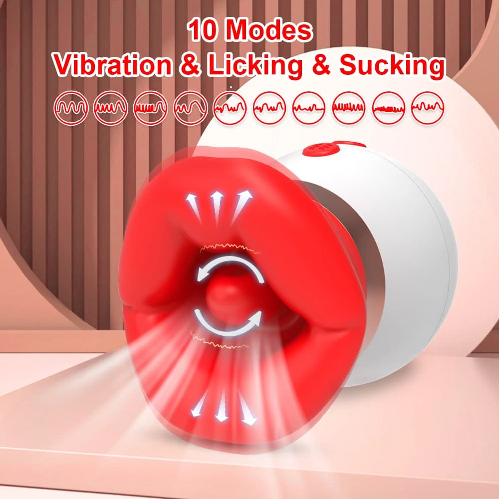 Vibromasseur à Succion pour Femme, Léchage de Langue, Ventouse de Clitoris, Continents Oraux Féminin