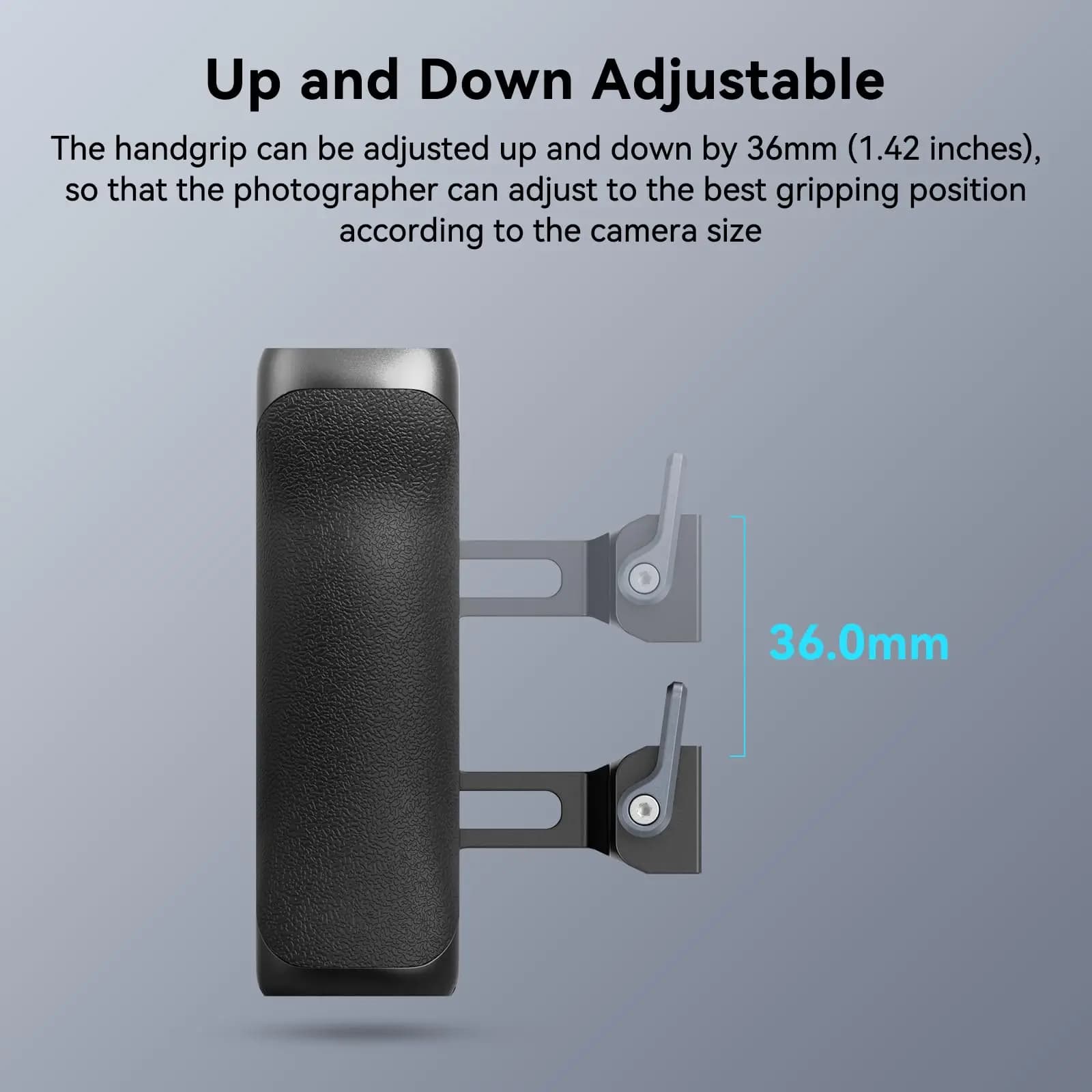 SmallRig-Poignée latérale de type Arca, 36mm, haut et bas, réglable pour cages de caméra avec plaque