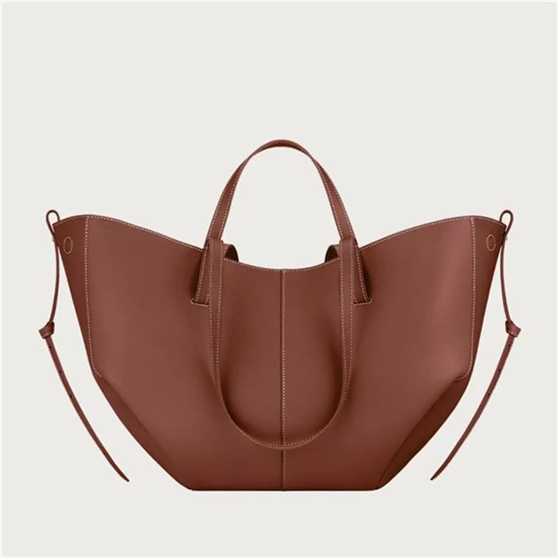 Nouveau sac fourre-tout en cuir grande taille pour femmes, sac à main Niche féminine, sac à bandouli