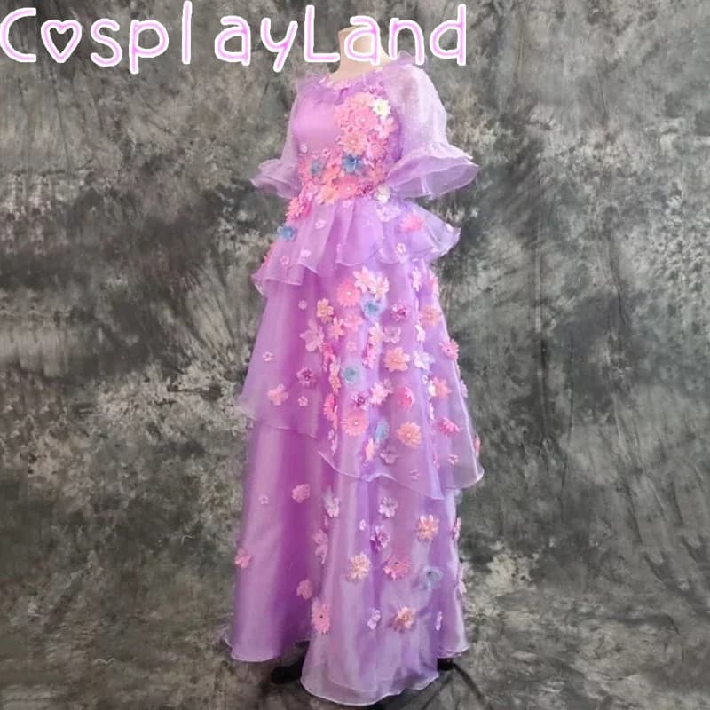 Maison magique Isabela Madrigal Cosplay robes de princesse à fleurs Mirabel soeur Costume sur mesure