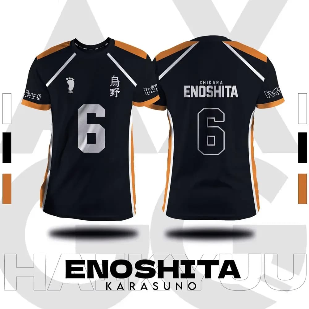 Haikyuu Fukurodani Hinata dessin animé Cosplay hommes maillot été à manches courtes enfants t-shirt 
