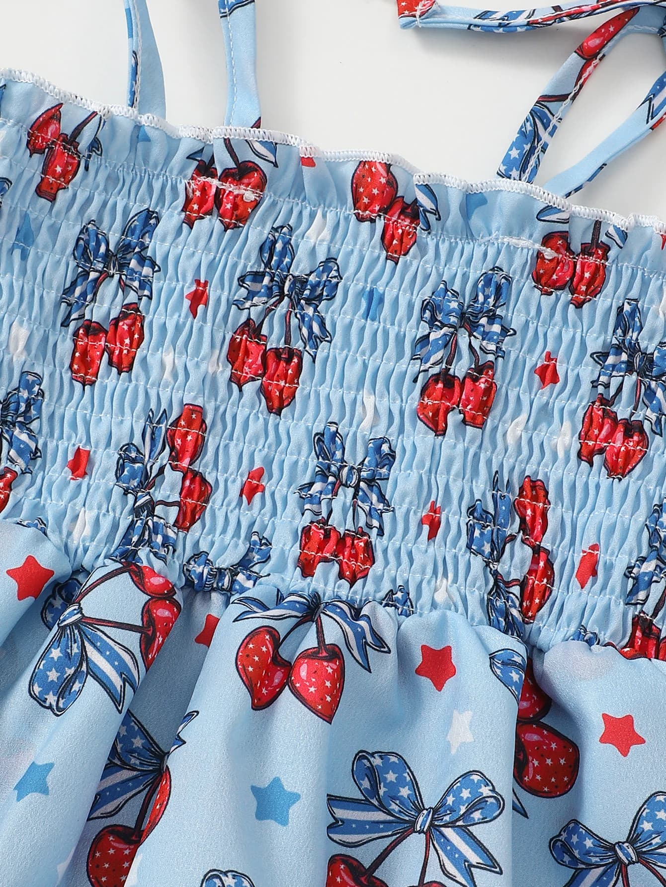 Barboteuse d'été pour bébé fille, imprimé cerise, vêtements pour nourrissons, tissu doux et conforta