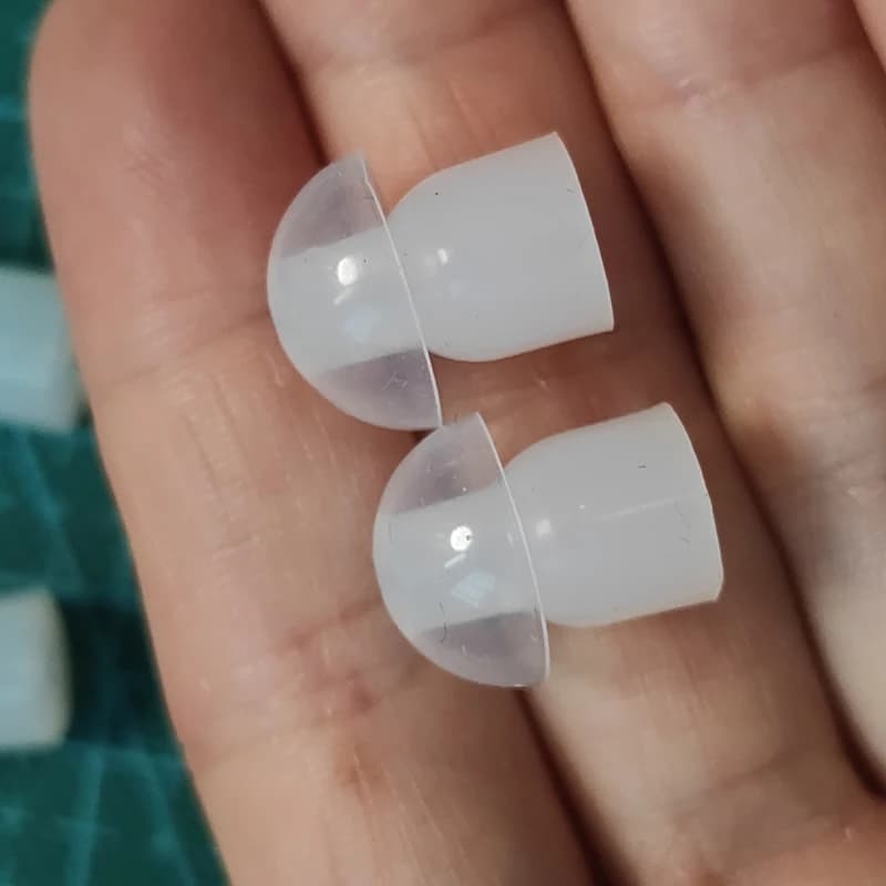 Oreillettes intra-auriculaires en silicone, lot de 1000 pièces, casque d'écoute radio, prix de gros