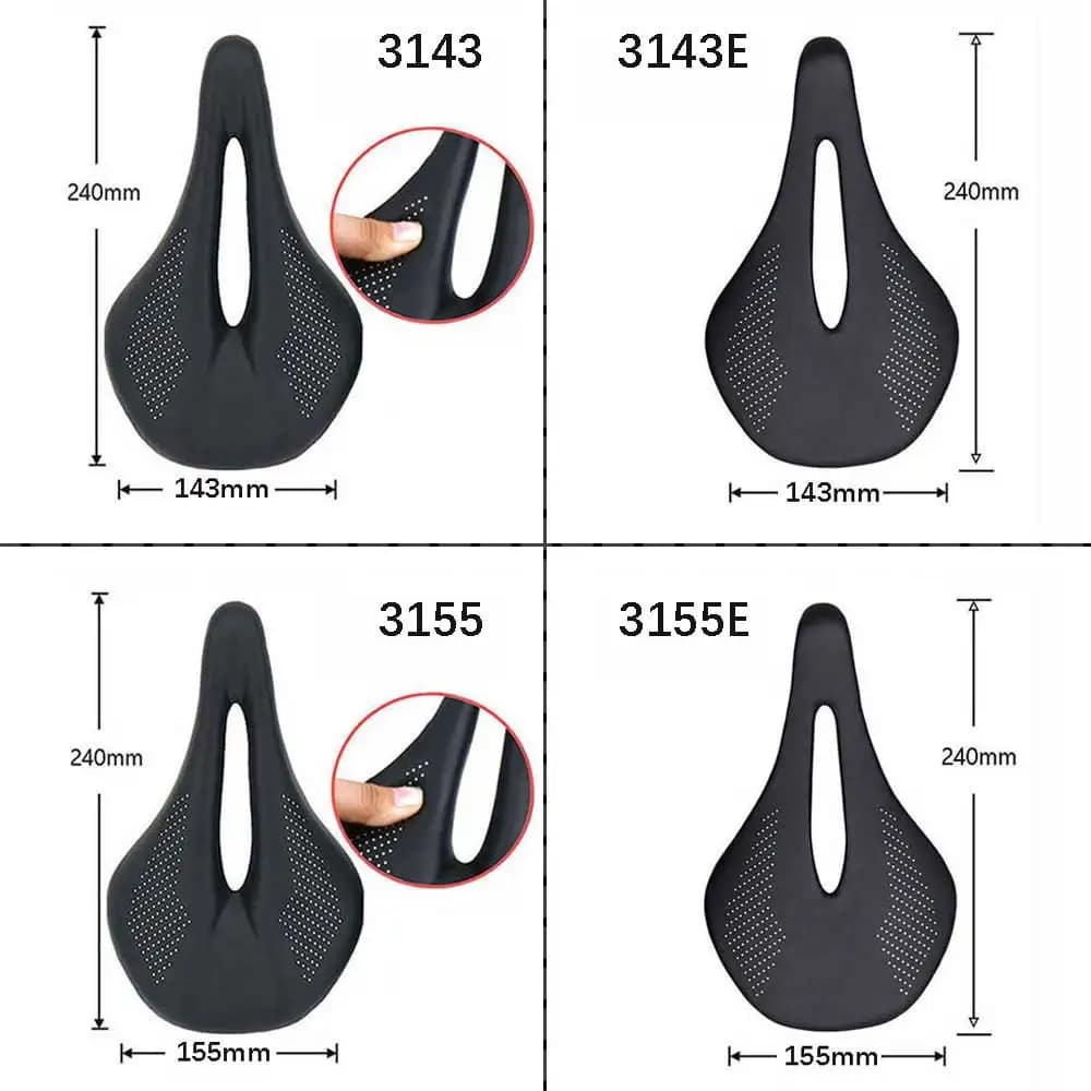 Eliteone selle de vélo carbone puissance route/vtt selle de vélo 143mm 155mm selles de vélo de Triat