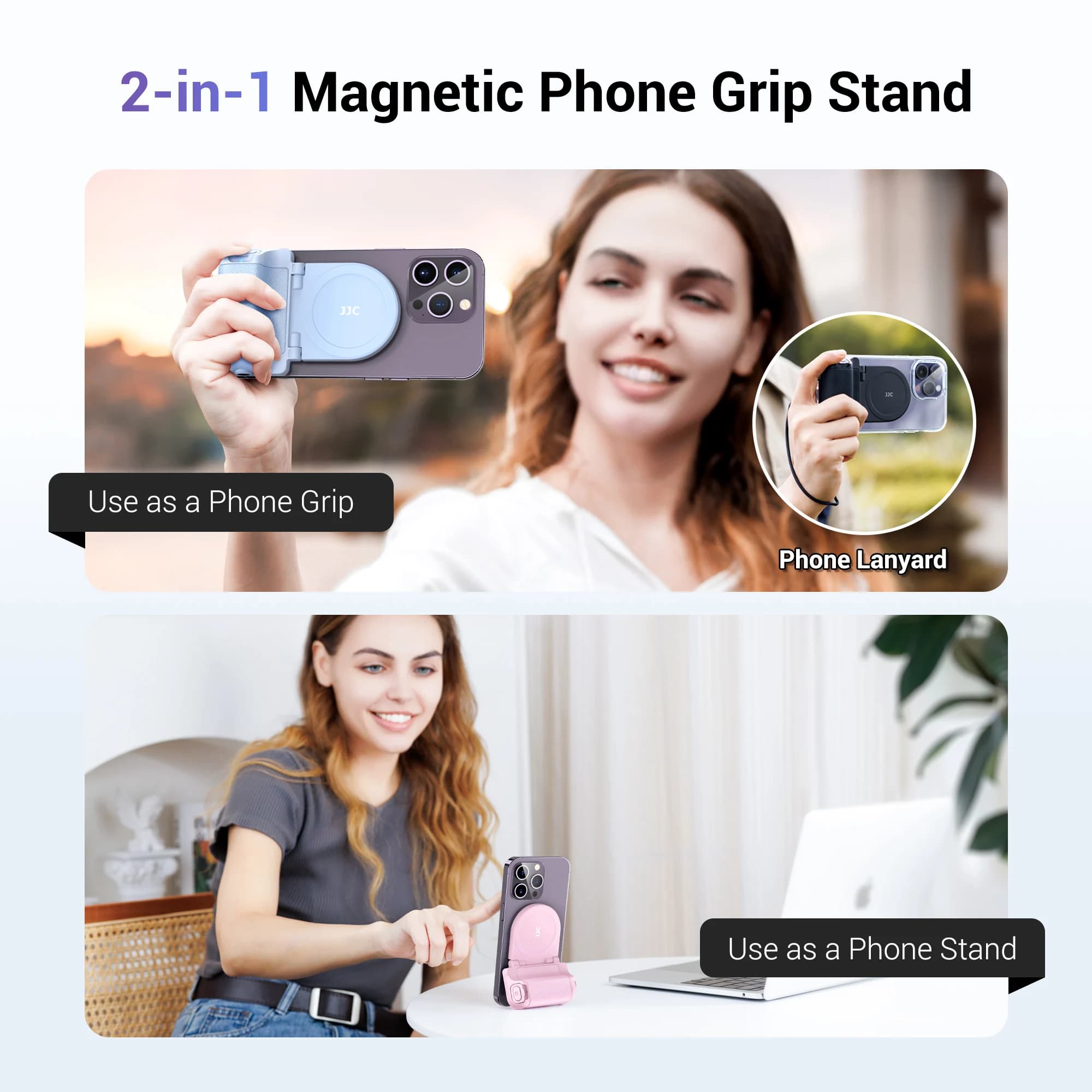 JJC poignée de téléphone magnétique support de téléphone poignée tok Magsafe poignée de caméra avec 