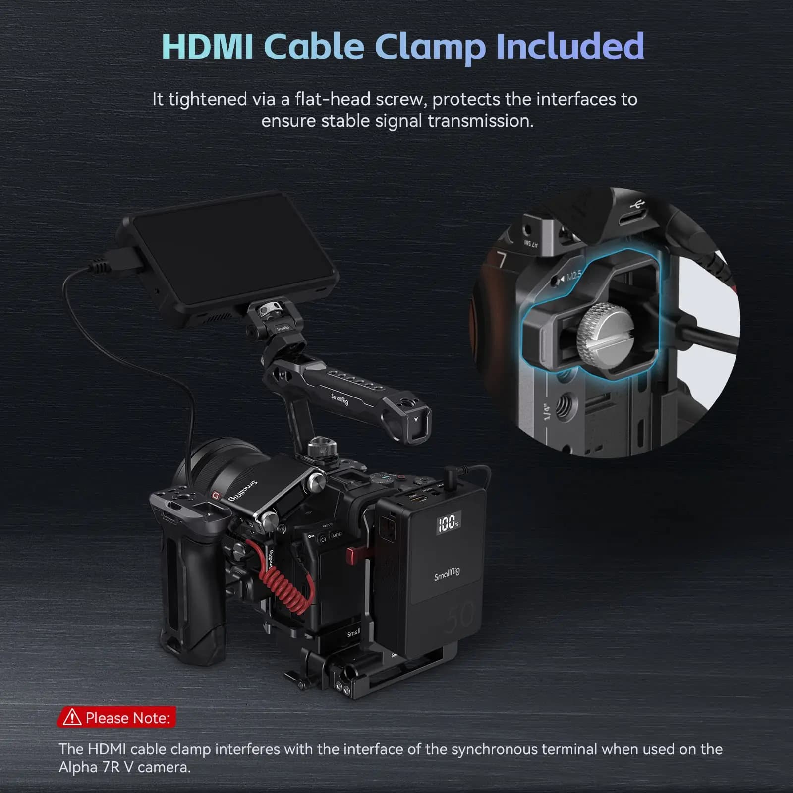 Kit de cage avancé SmallRig "Rhinocéros" pour Sony Alpha 7R V / Alpha 7 IV / Alpha 7S III 3710
