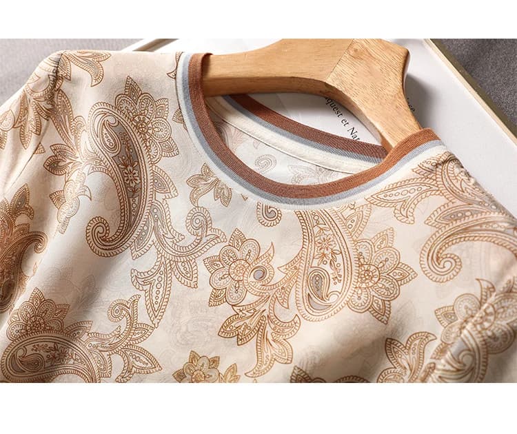 T-shirt à Manches Courtes en Mousseline de Soie pour Femme, Vêtement Élégant et Décontracté, de Haut