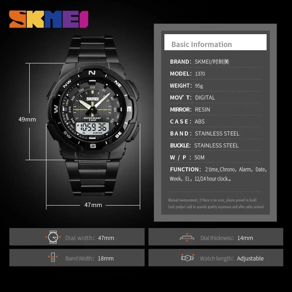 SKMEI 1370 luxe entièrement en acier affaires montre étanche Relogio Masculino montre hommes mode Sp