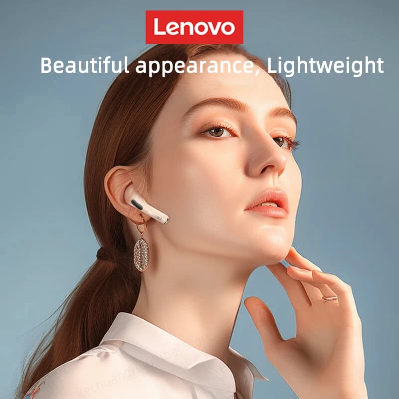 Lenovo-Écouteurs sans fil LP40 II, Bluetooth 5.3, TWS, Réduction du bruit, Contrôle tactile, Synchro