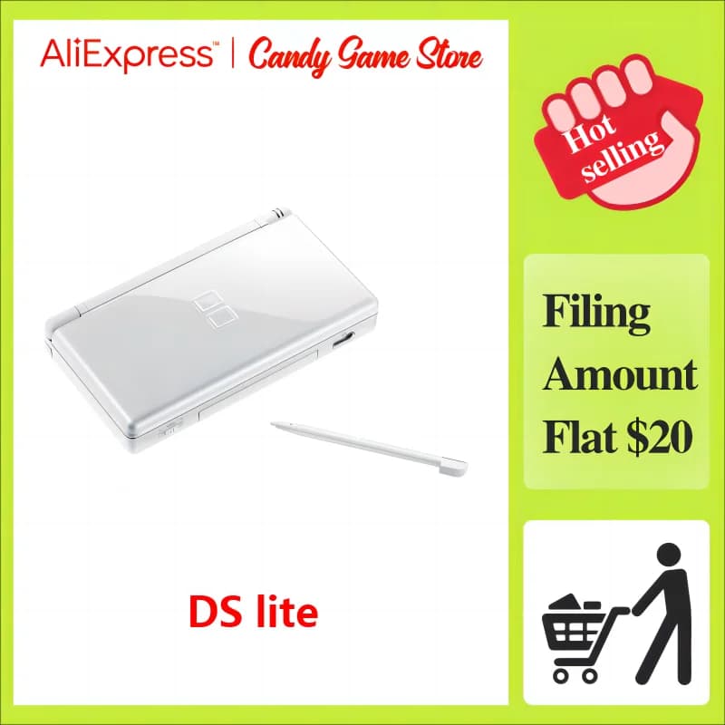 Console de jeu originale pour Nintendo DS Lite, DSL Palm Game, carte de jeu, carte mémoire, Mini Ult