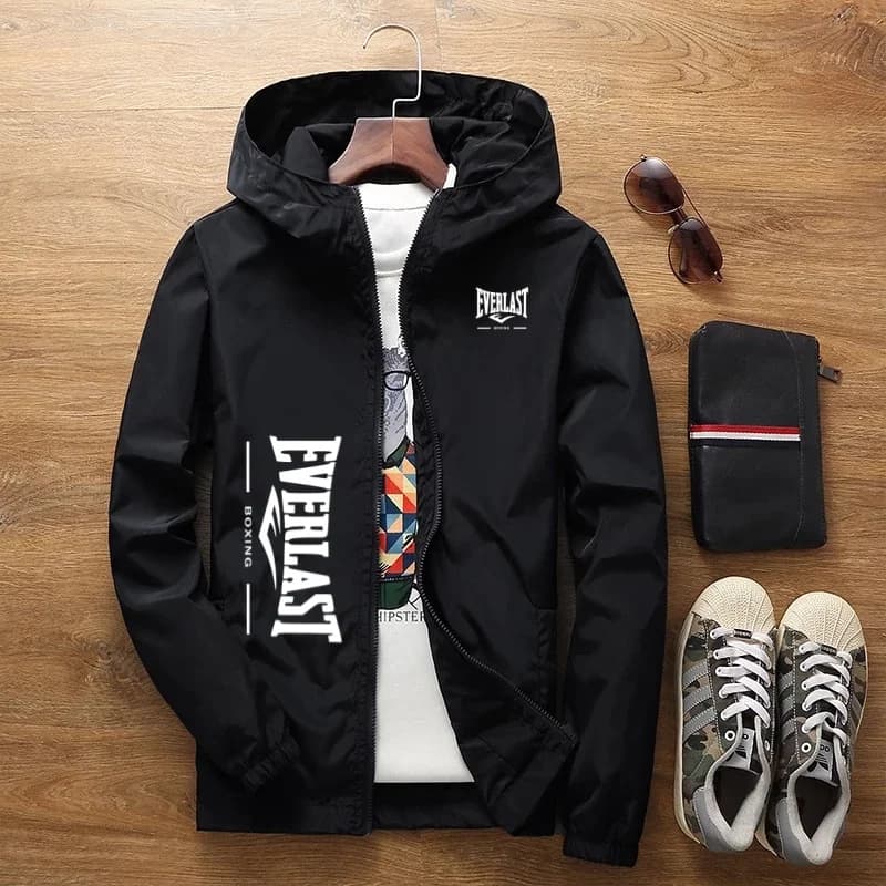 Veste à capuche zippée coupe-vent pour homme 2026 – Tenue décontractée et sportive pour le streetwea