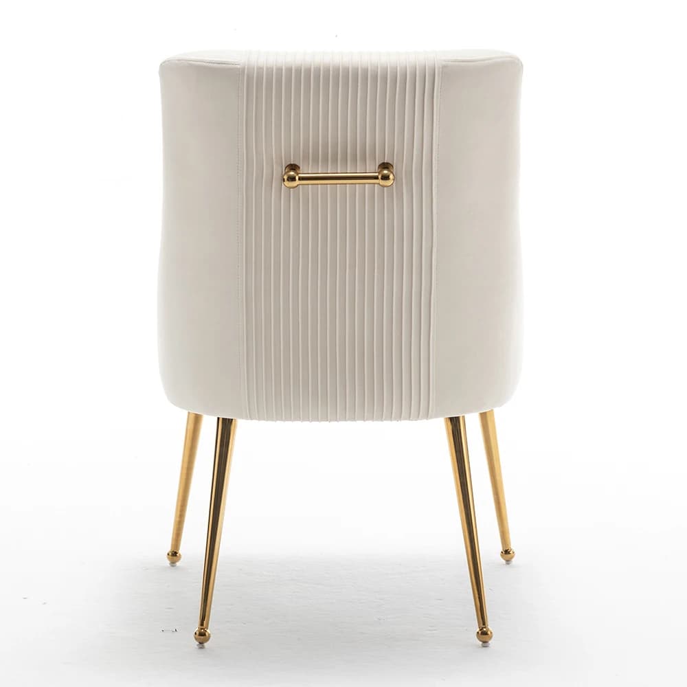 SEYNAR-Ensemble de 4 chaises de salle à manger modernes en velours, chaise d'appoint d'appoint latér