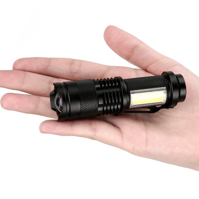 Batterie intégrée XP-G Q5 LED Zoom Focus Mini lampe de poche LED lampe torche lanterne réglable Penl