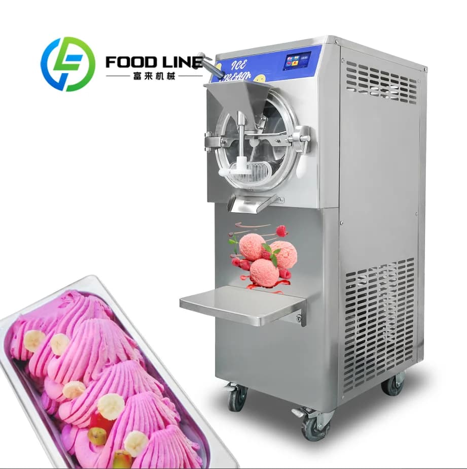 Machine à glace artisanale professionnelle 48L H, congélateur à glace dure, modèle italien, vente ch