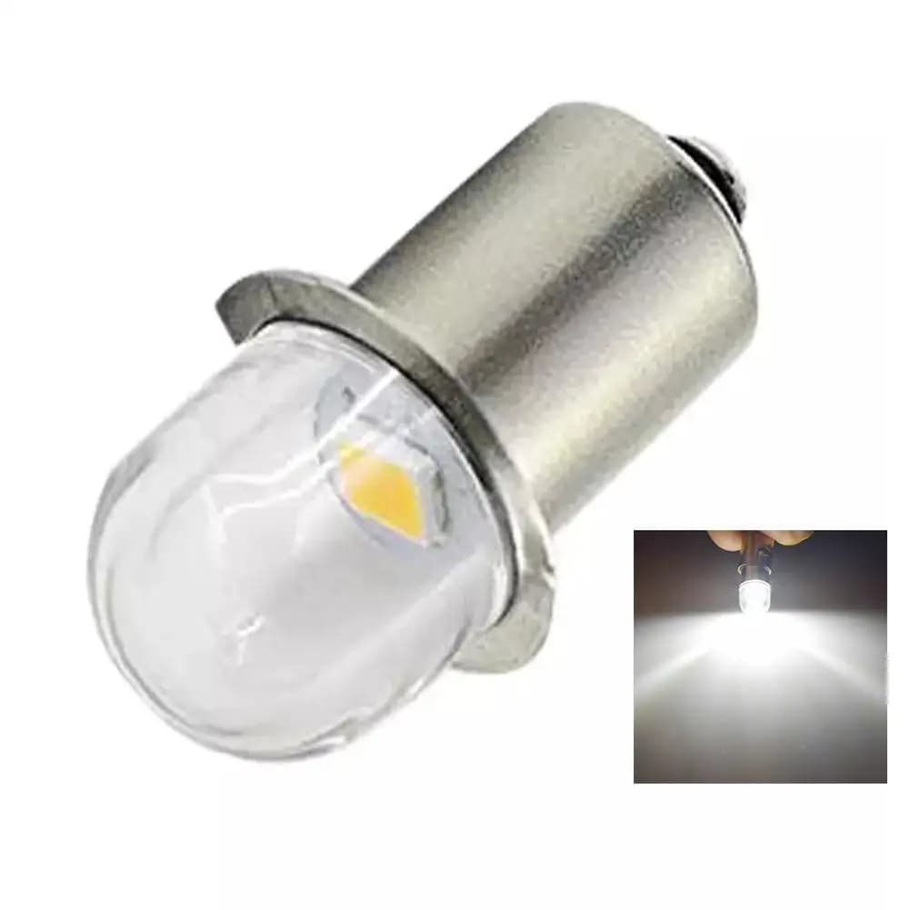 Lampe Miniature LED P13.5S 12V/4.5V/6V/12V, Lumière Blanche Chaude pour Lampe de Poche, Torches de R