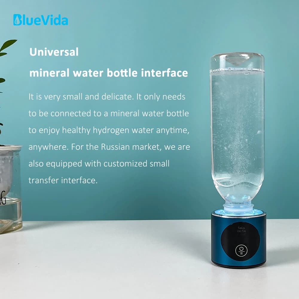 BlueVida nouveau générateur d'eau Nano hydrogène de 8e génération bouteille DuPont SPE/PEM hydrogéna