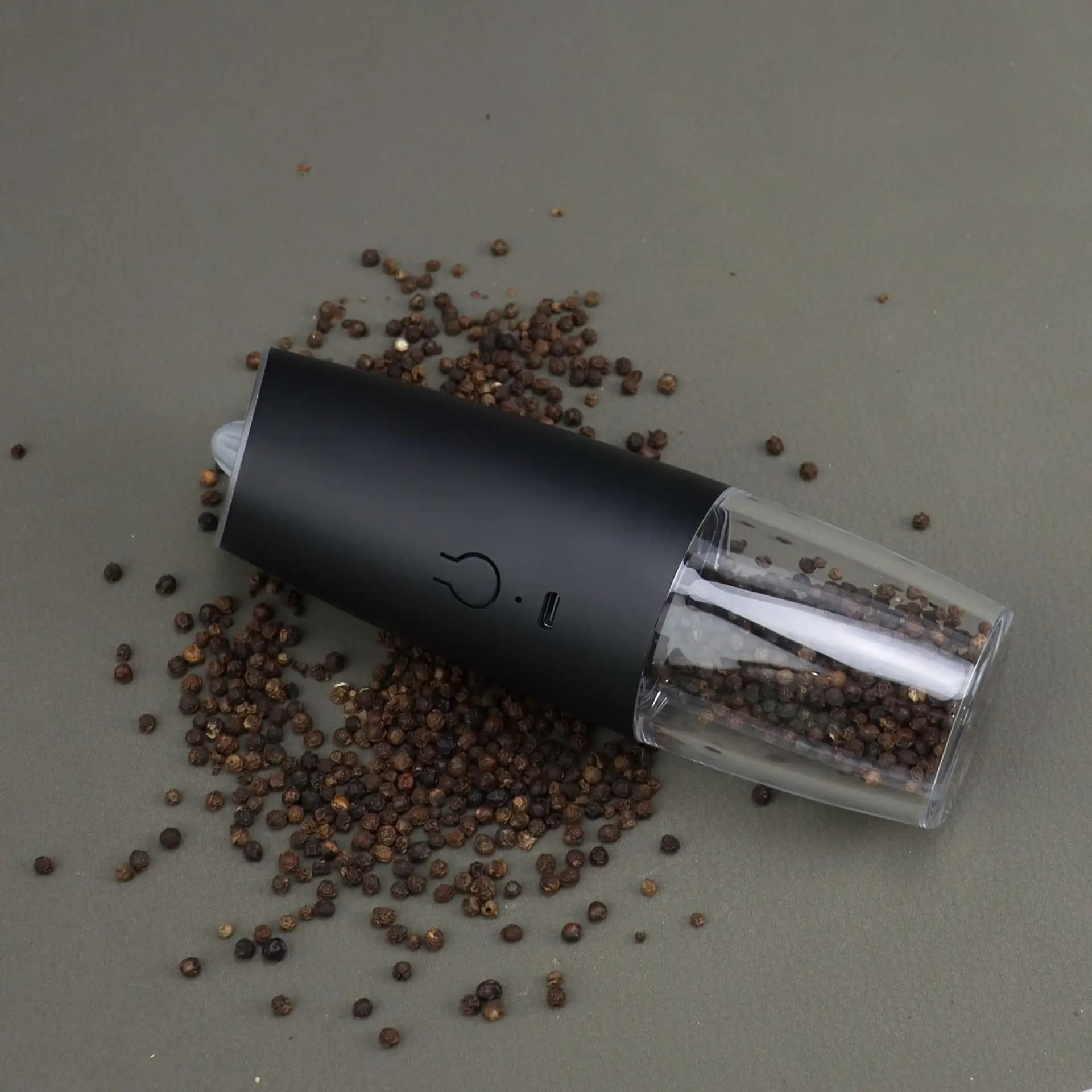 Moulin à poivre électrique 2 pièces, moulin à sel et à poivre, Rechargeable par USB, grossièreté rég