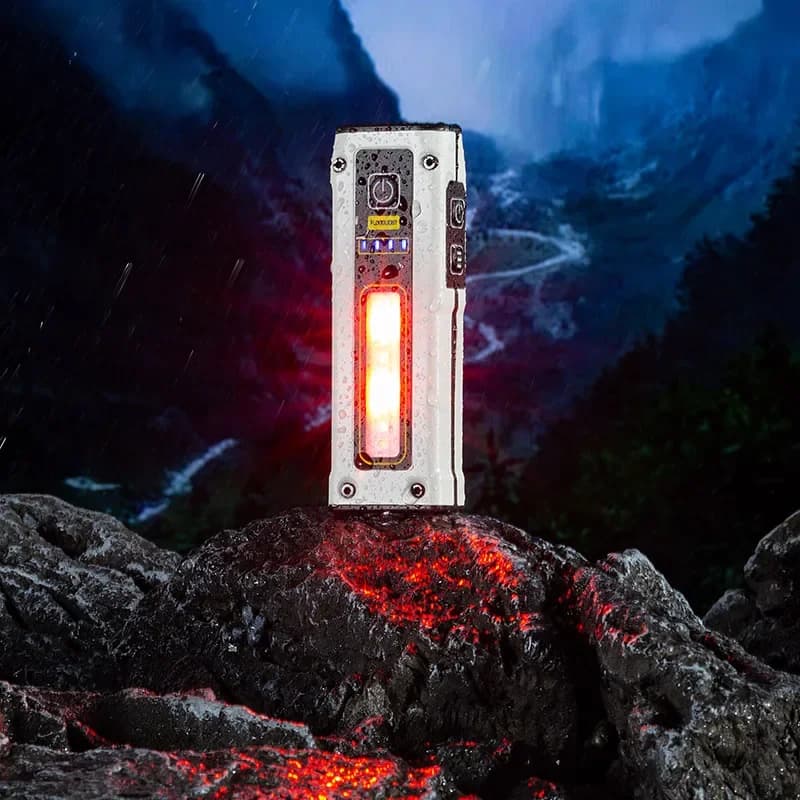 Mini lampe torche LED avec batterie externe, lampe de service d'urgence pour l'extérieur, torche rec