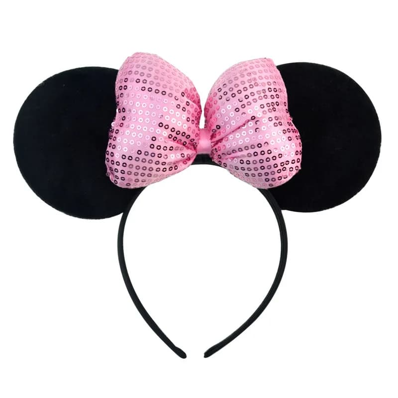 Oreilles de souris de dessin animé mignon pour filles et adultes, accessoires de cheveux cosplay, nœ