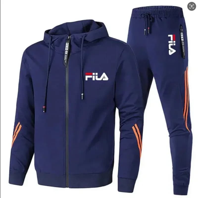 Ensemble 2 pièces pour homme, veste zippée et pantalon de survêtement, collection Printemps & Automn