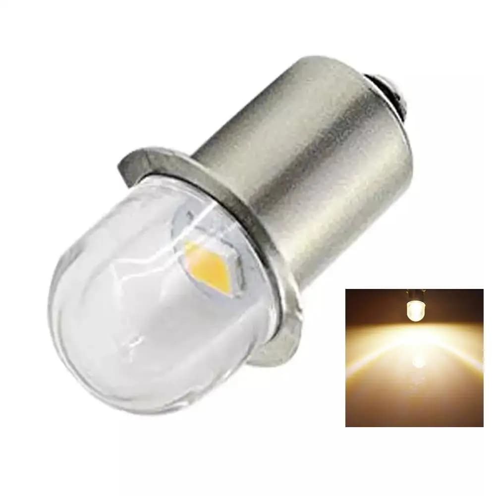 Lampe Miniature LED P13.5S 12V/4.5V/6V/12V, Lumière Blanche Chaude pour Lampe de Poche, Torches de R
