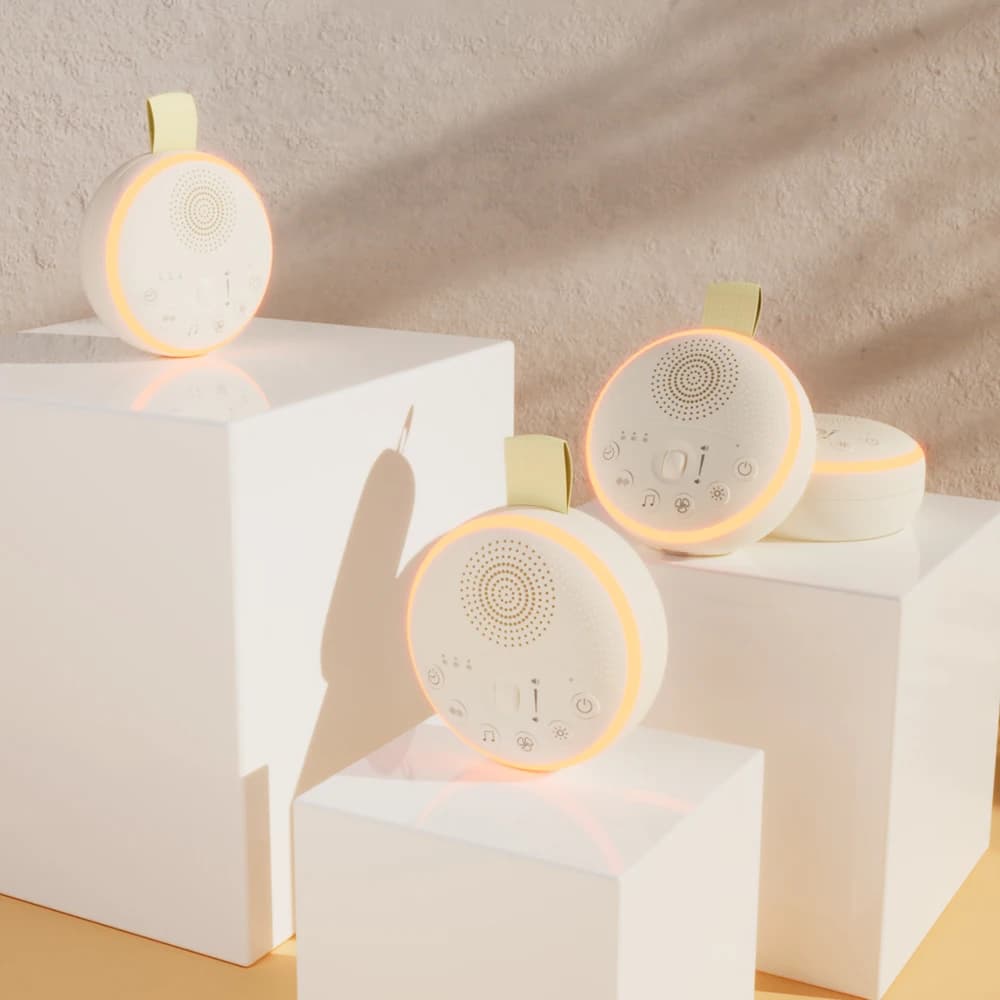 [Hubïque] nouveau-né Portable blanc bruit Machine sommeil nid d'abeille lumière indirecte lumière d'