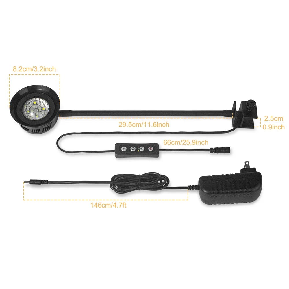 Lumière de récif LED pour aquarium, éclairage marin à intensité variable, poisson, précieux, peut ch
