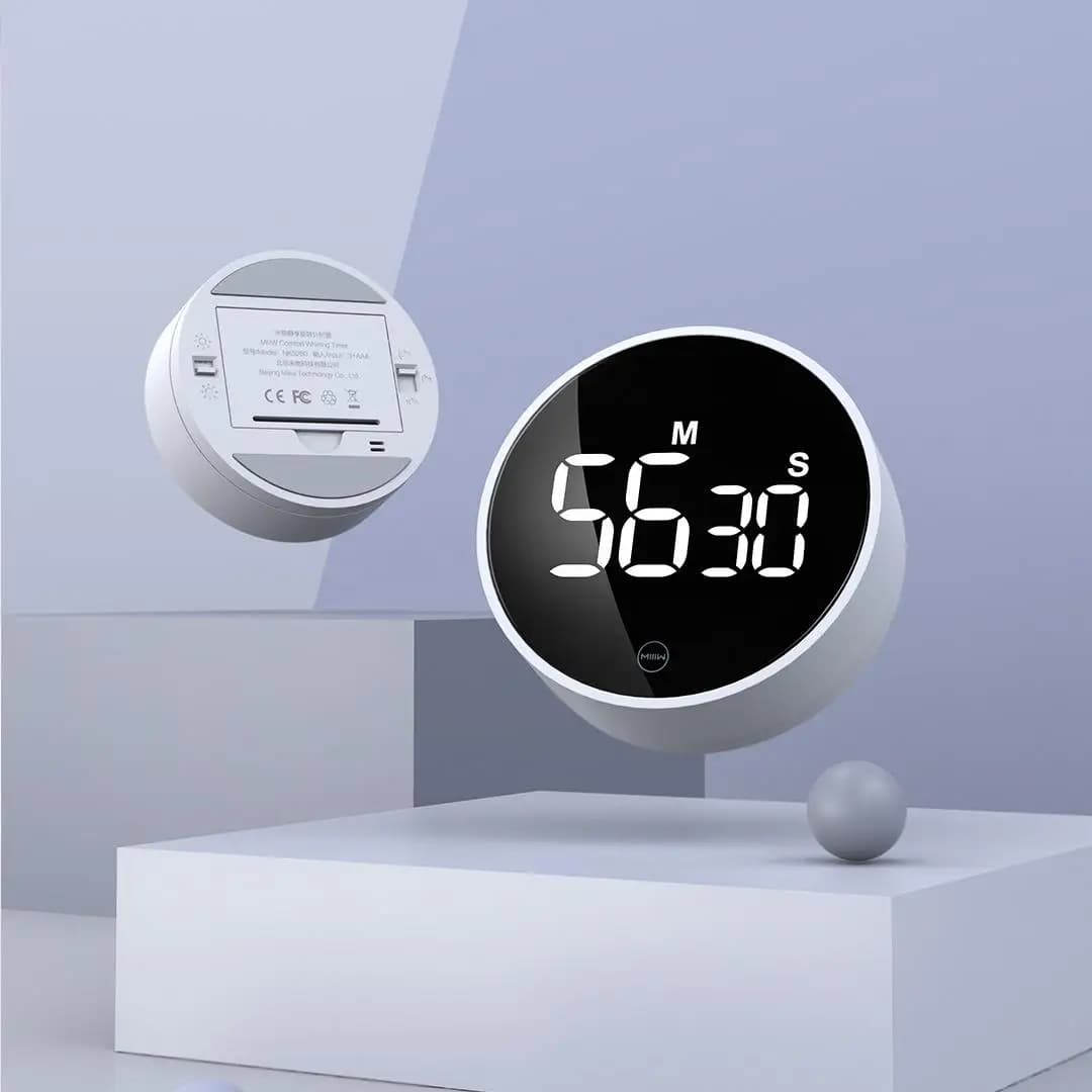 Xiaomi-Minuterie magnétique MIprospects W, compte à rebours, chronomètre, rotation, travail, sport, 