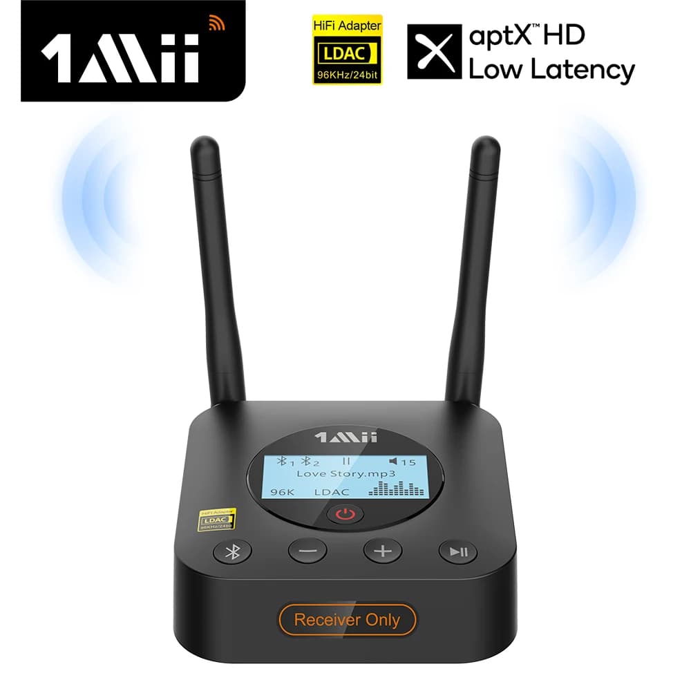 1Mii B06Pro+ – récepteur Bluetooth 5.1, adaptateur HiFi Audio aptX LL HD 3.5mm Aux LDAC pour télévis