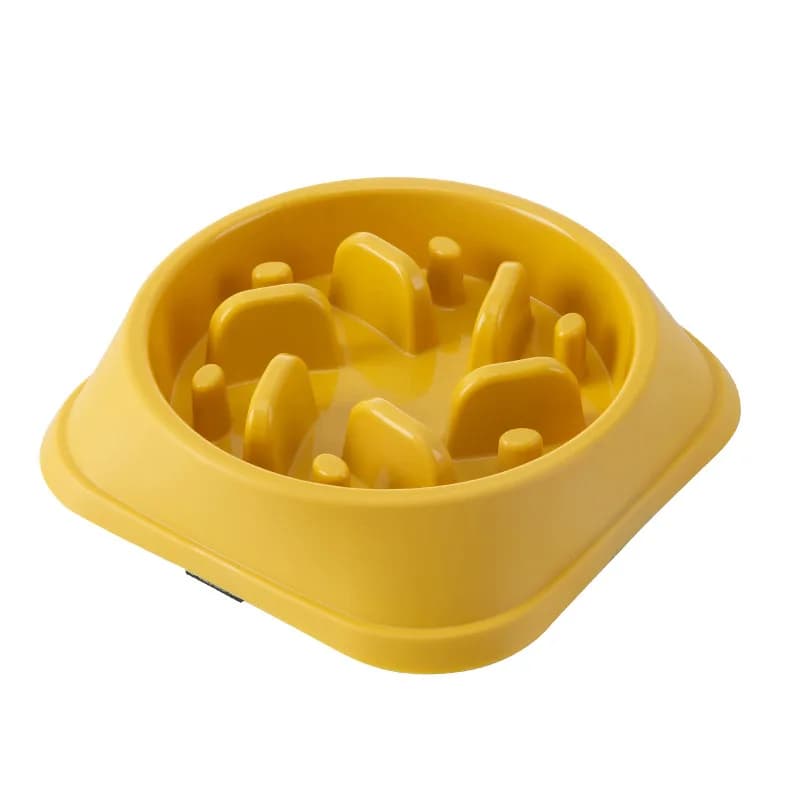 Bol de nourriture lente pour chien et chat, aide aux graisses, rond sain, Anti-étouffement, épais et