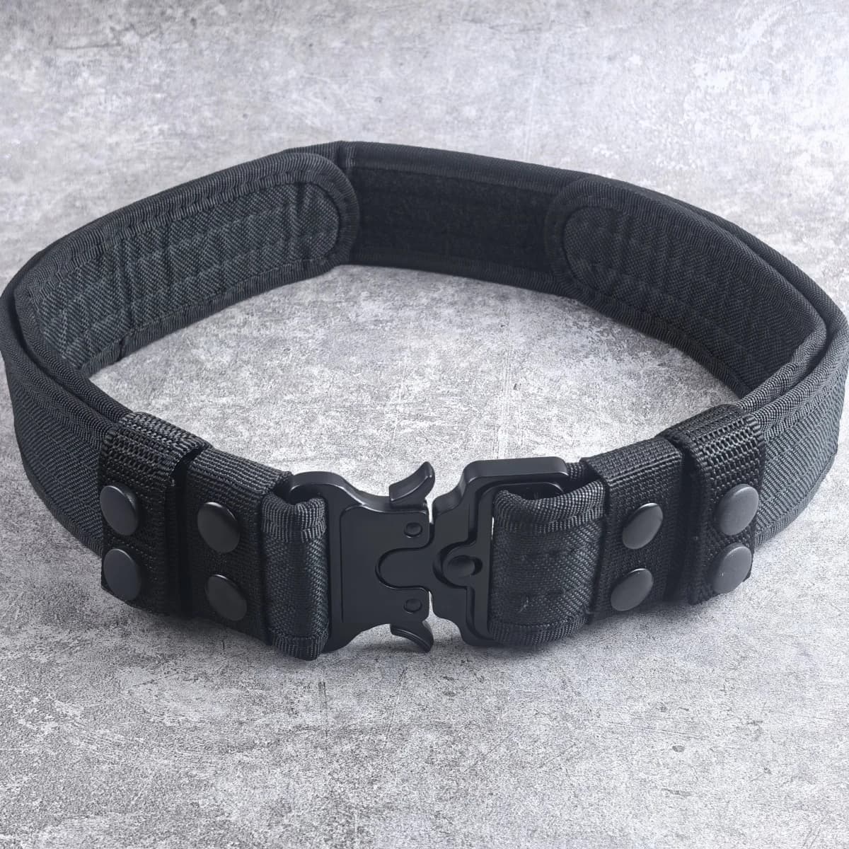 Ceinture tactique en métal Velcro, alpinisme en plein air, Camping, ceinture d'entraînement militair