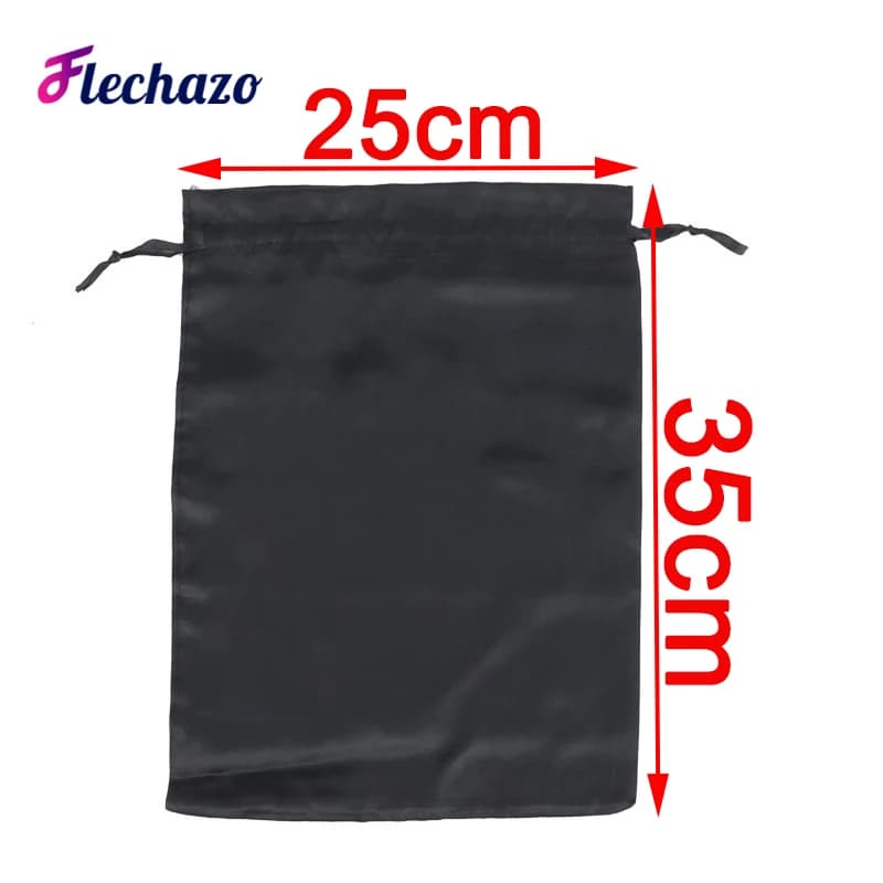 Sacs à perruque 5 pièces sacs d'extensions de cheveux avec cordon sac de perruque en Satin doux et s