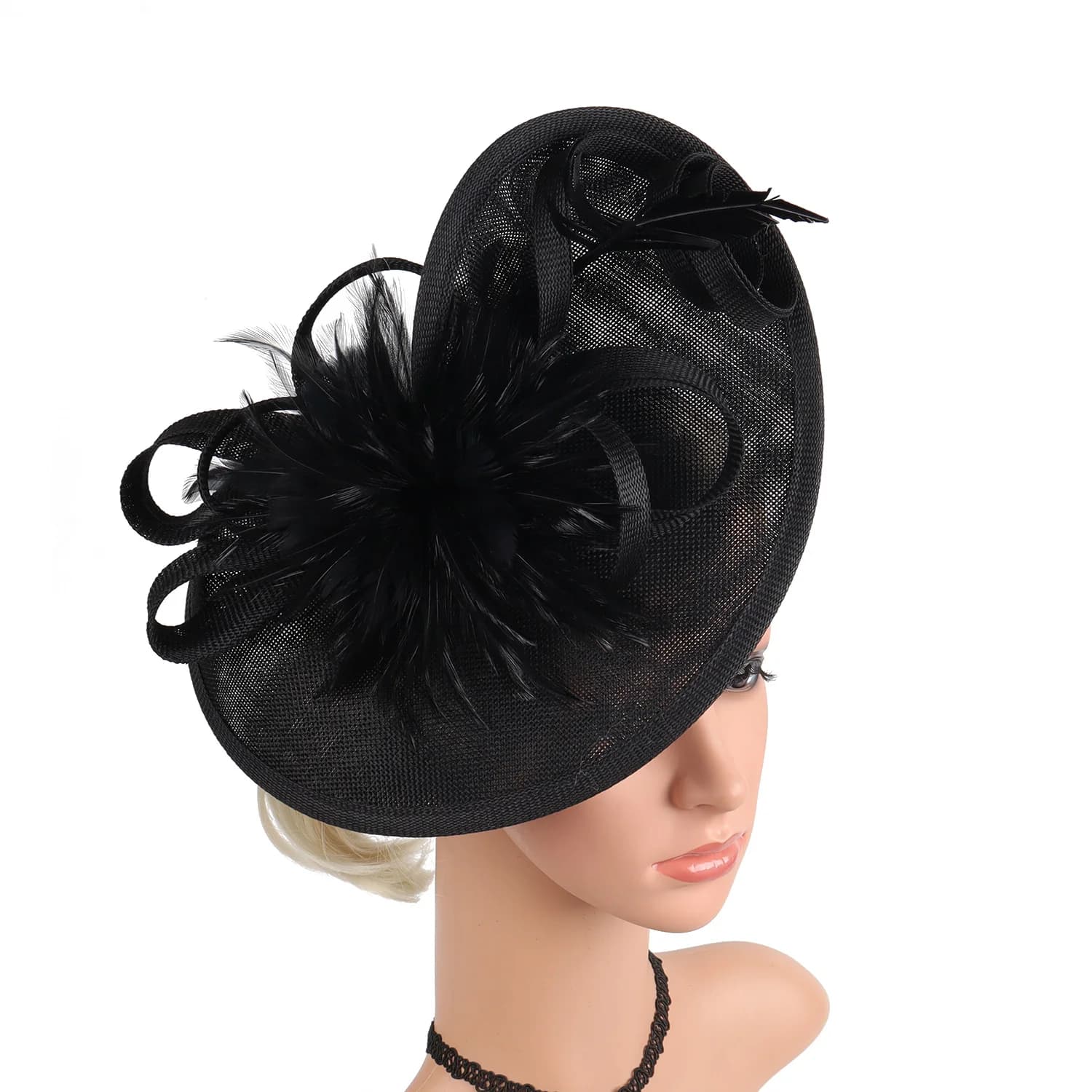 2025 Chapeau fascinateur élégant pour femmes Tea Party Kentucky Derby Fascinator Pillbox Chapeau Plu