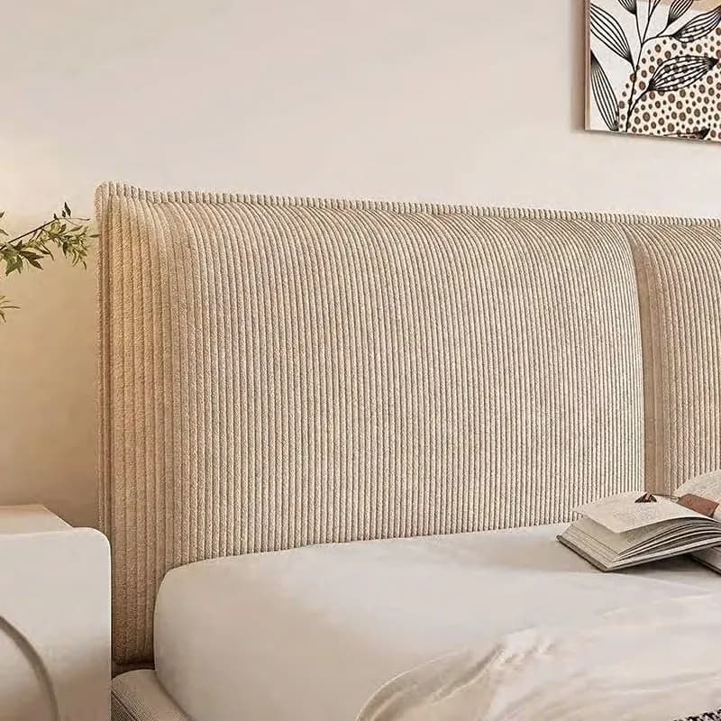 Têtes de lit européennes en velours côtelé pour chambre à coucher, dossier souple, nouveaux meubles 