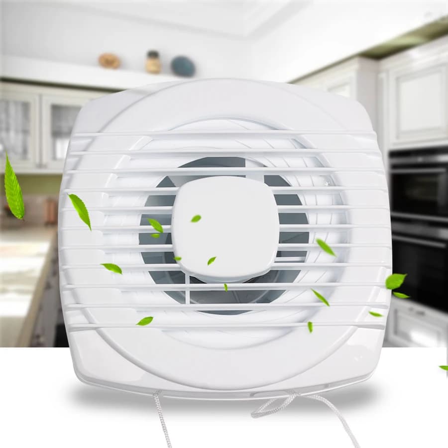 220V 4/6/7 pouces 110/150/180mm silencieux ventilation forte ventilateur d'extraction pour fenêtre m