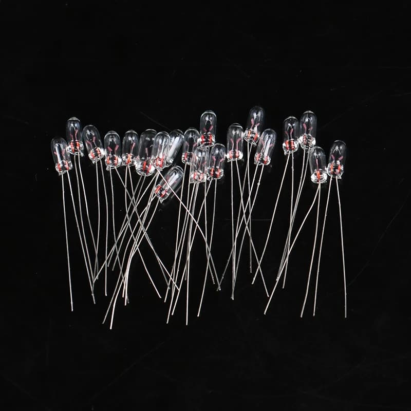 Ampoule Miniature 3mm/4mm 6V 12V, 20 pièces, ampoule Edison à Filament incandescent, riz, vente en g
