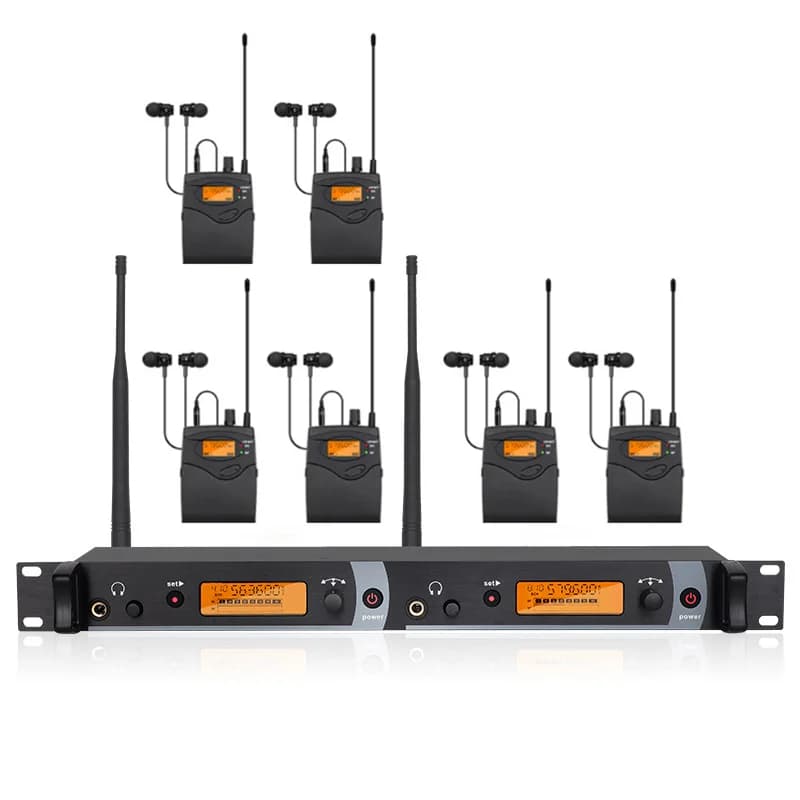 Système de surveillance intra-auriculaire professionnel SR-2050, moniteur multi-bodypack à 2 canaux 